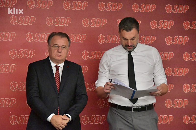 Nermin Nikšić (SDP) i Elmedin Konaković (NiP) (Foto: I. Š./Klix.ba)