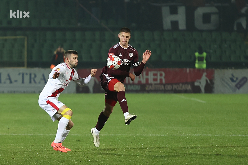 Nidal Čelik u akciji na utakmici protiv Zrinjskog (Foto: T. S./Klix.ba)