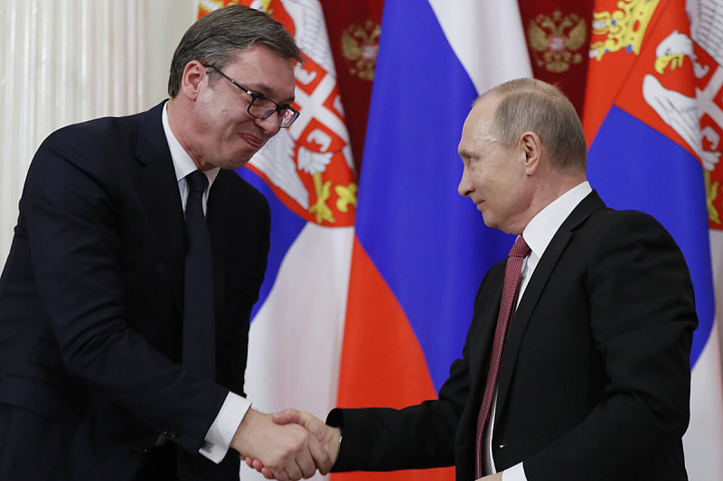 Aleksandar Vučić i Vladimir Putin (Foto: EPA-EFE)