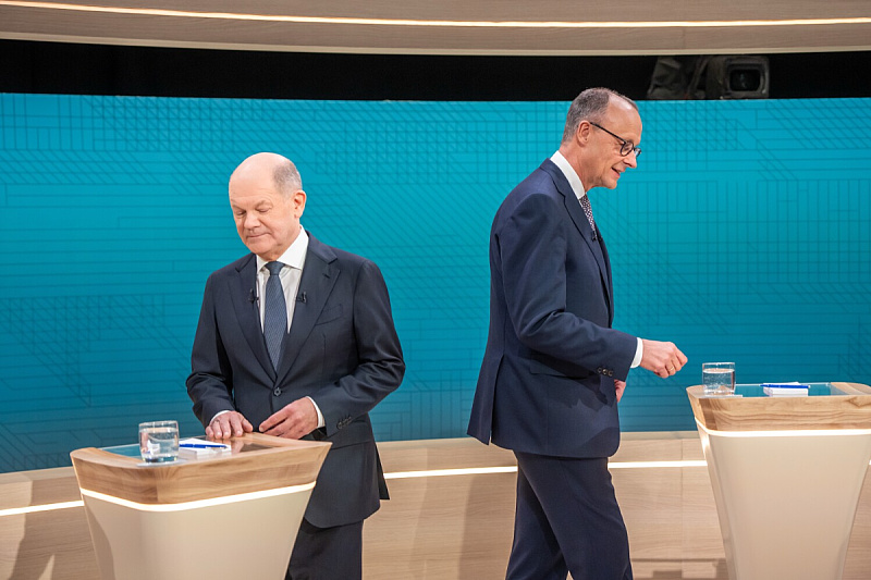 Olaf Scholz i Friedrich Merz održali žestoku debatu pred izbore (Foto: EPA-EFE)