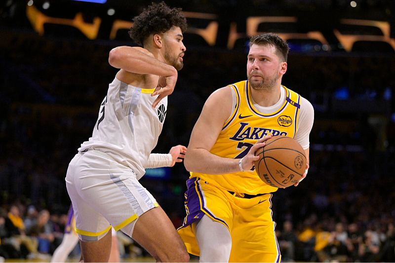 Dončić u akciji protiv Utah (Foto: Reuters)