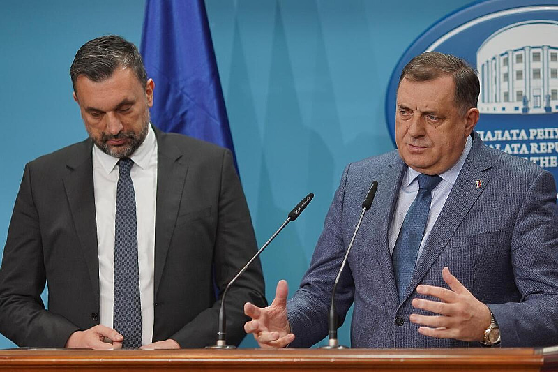 Elmedin Konaković i Milorad Dodik (Foto: Dejan Rakita/Pixsell)