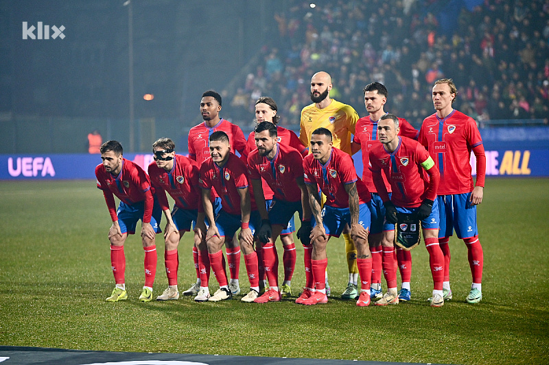 Ekipa Borca na utakmici protiv Olimpije (Foto: E. M./Klix.ba)