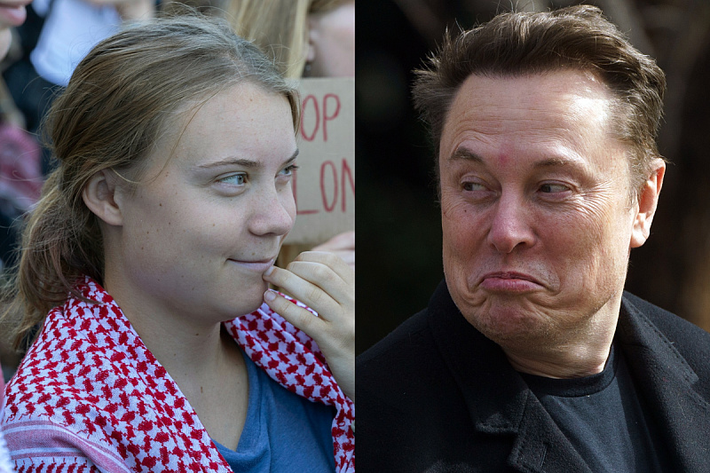 Greta Thunberg i Elon Musk (Foto: EPA-EFE)