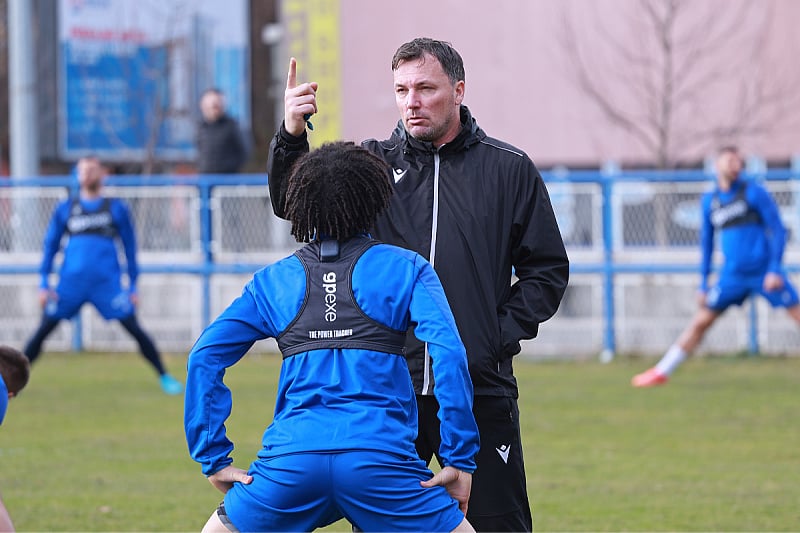 Ćorić na treningu Plavih (Foto: FK Željezničar)