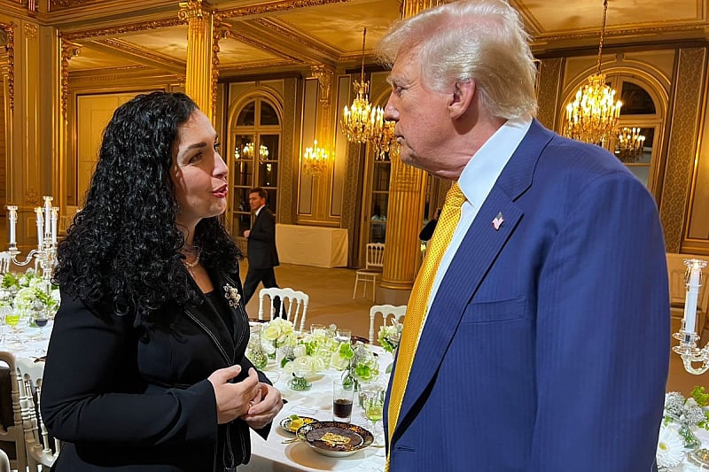 Vjosa Osmani i Donald Trump (Foto: Ured predsjednika Kosova)