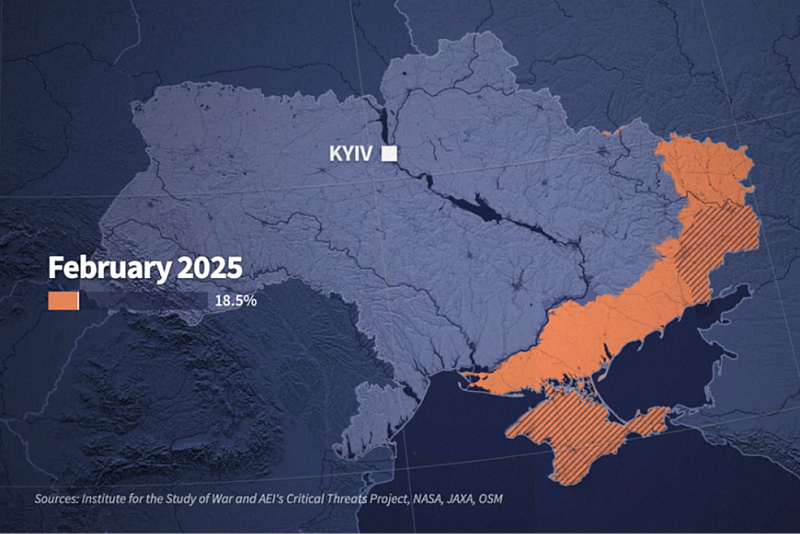 Rusi kontrolišu 18.5 posto ukrajinske teritorije