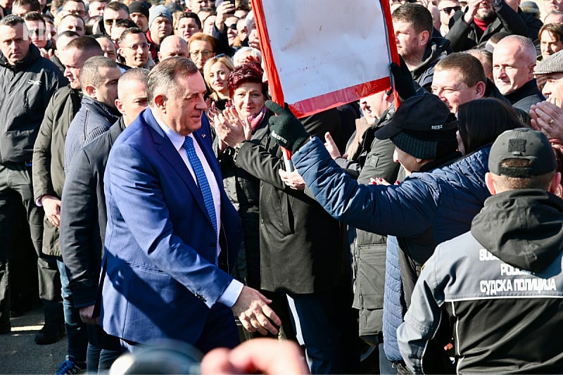 Dolazak Dodika pred Sud BiH (Foto: V. D./Klix.ba)