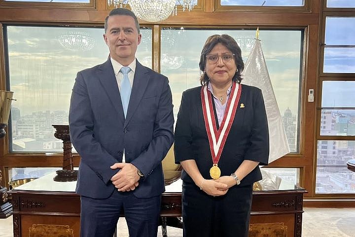 Milanko Kajganiće i Delia Milagros Espinoza