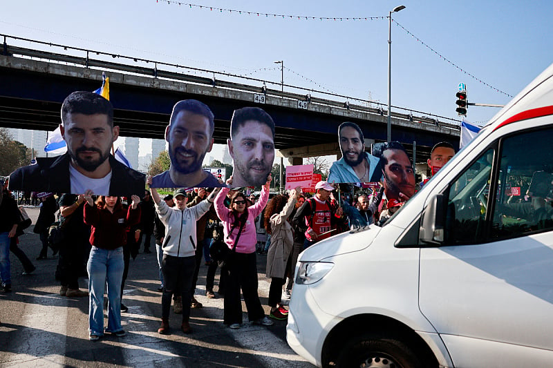 Izrael: Porodice zarobljenika svakodnevno održavaju proteste (Foto: Reuters)