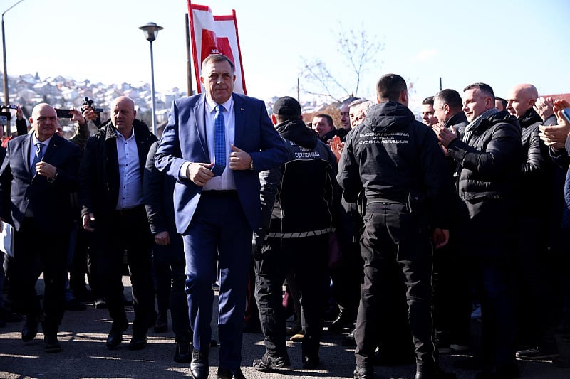 Dodik na današnjem ročištu (Foto: Armin Durgut/Pixsell)