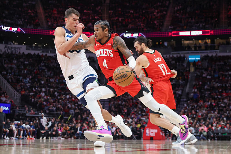 Luka Garza na meču protiv Houstona (Foto: Reuters)