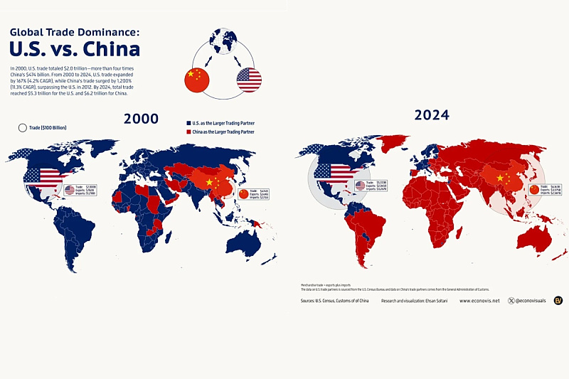 Komparacija 2000. i 2024. godine (Foto: Econ Visuals)