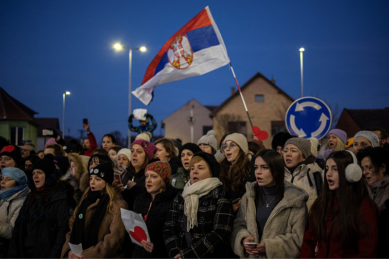 Protesti studenti u Srbiji (Foto: Reuters)