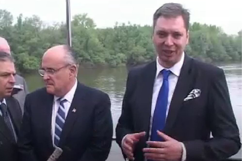 Rudy Giuliani i Aleksandar Vučić 2012. godine u Beogradu