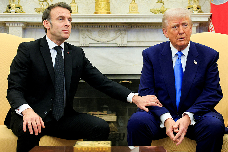 Emmanuel Macron i Donald Trump (Foto: Reuters)