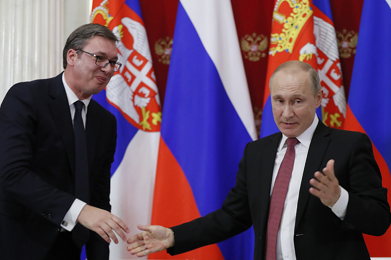 Alesandar Vučić i Vladimir Putin (Foto: EPA-EFE)