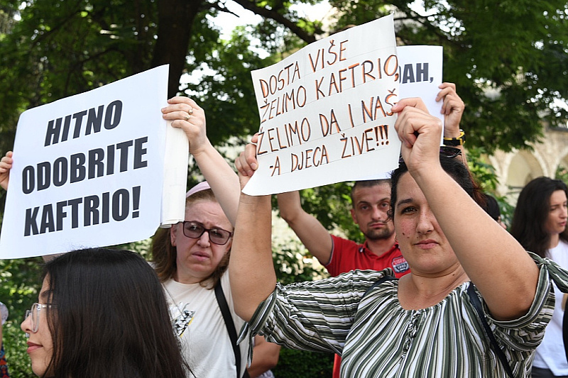 Sarajevo: U junu 2023. godine održani protesti roditelja oboljele djece (Foto: D. S./Klix.ba)