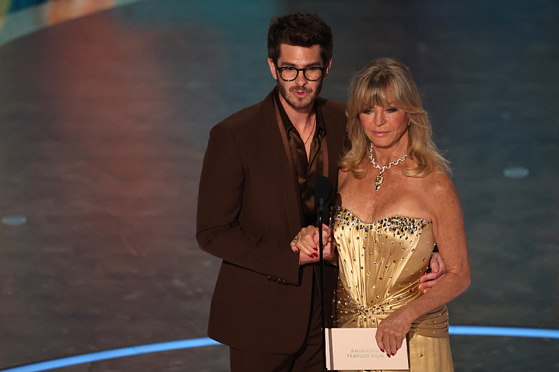 Andrew Garfield i Goldie Hawn (Foto: Reuters)