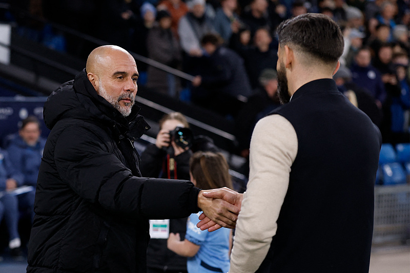 Pep Guardiola i Miron Muslić (Foto: Reuters)