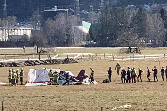 Mjesto na kojem se srušio avion (Foto: Facebook/oe24.at)