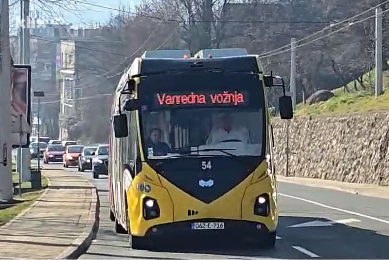 Jučerašnja probna vožnja na rekonstruisanoj trolejbuskoj mreži od centra Sarajeva do Vogošće (Foto: Klix.ba)