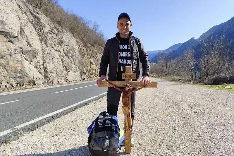 Josip Jelinić na jednoj dionici svog puta (Foto: Bljesak.info)