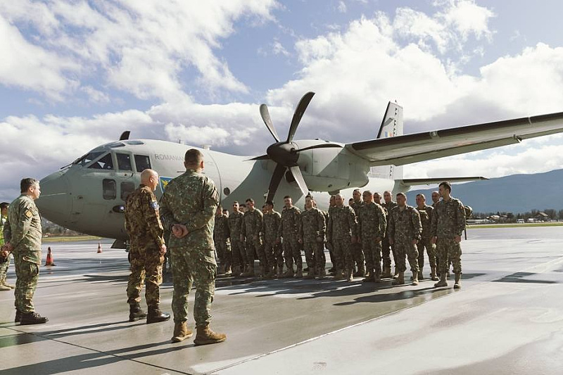 Rumunski vojnici na aerodromu u Sarajevu (Foto: EUFOR)