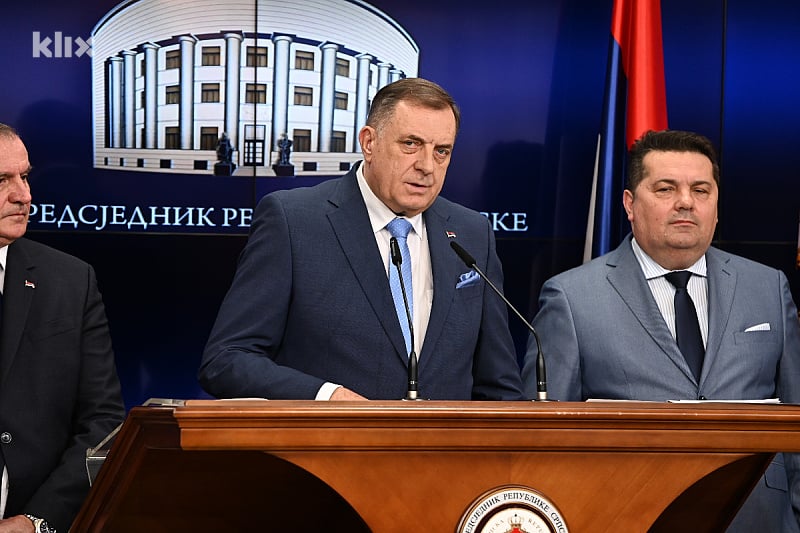 Milorad Dodik na press konferenciji u Banjoj Luci (Foto: E. M./Klix.ba)