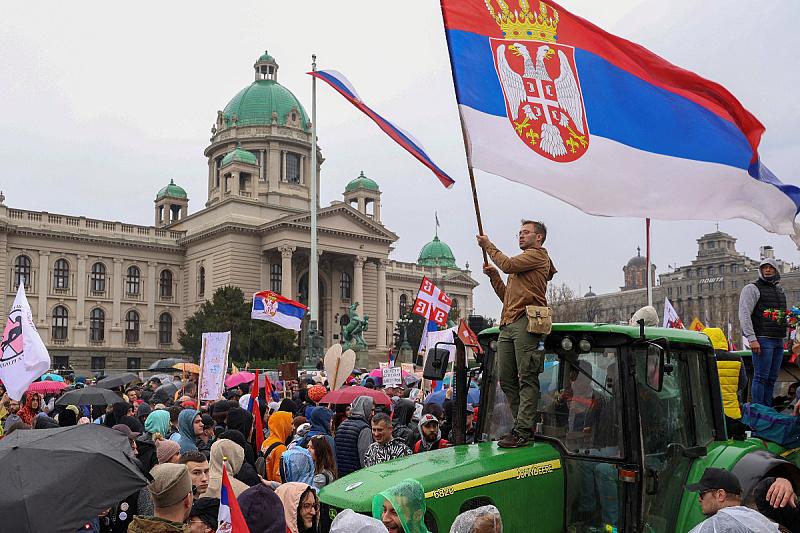 Protesti u Beogradu (Foto: Reuters)