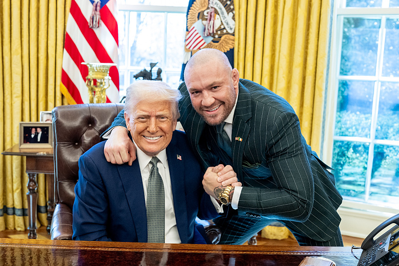 Trump i McGregor na sastanku (Foto: Twitter/President Donald J. Trump)