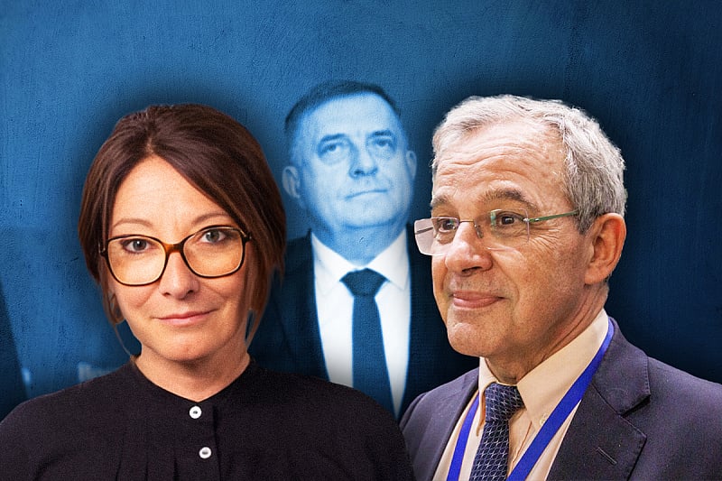 Thierry Mariani i Pascale Piera došli da podrže neustavne poteze vlasti u RS-u (Ilustracija: A.L./Klix.ba)