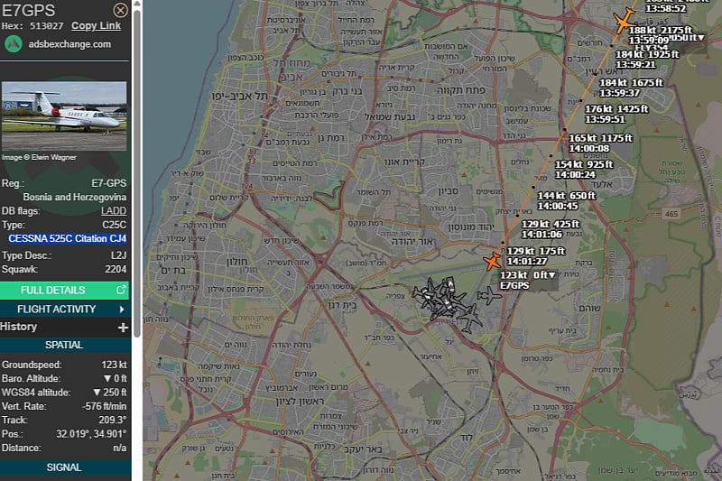 Foto: ADS-B / Screenshot