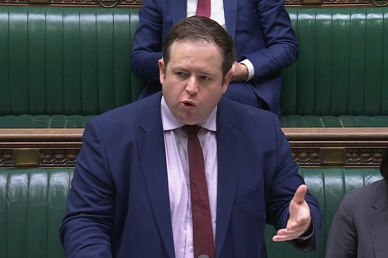 Stephen Doughty u britanskom parlamentu (Screenshot: House of Commons)