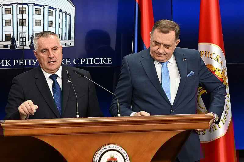 Radovan Višković i Milorad Dodik (Foto: E. M./Klix.ba)
