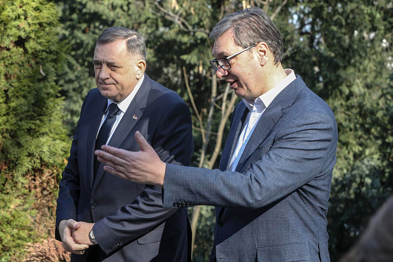 Milorad Dodik i Aleksandar Vučić (Foto: Pixsell)