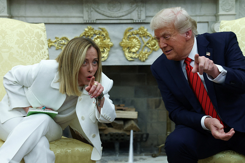 Susret sa Meloni omekšao Trumpove stavove. (Foto: Reuters)