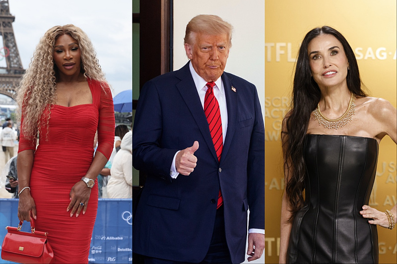 Serena Williams, Donald Trump, Demi Moore (Foto: EPA-EFE)