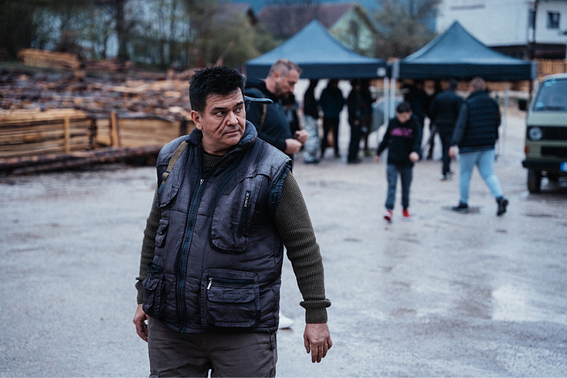 Aleksandar Seksan na setu filma "Balkanika: Tamna strana"