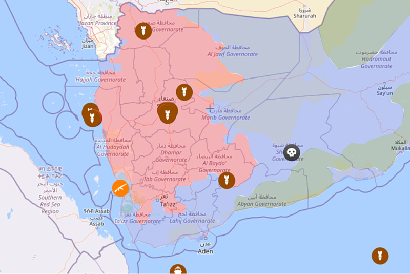 Mapa: yemen.liveuamap.com