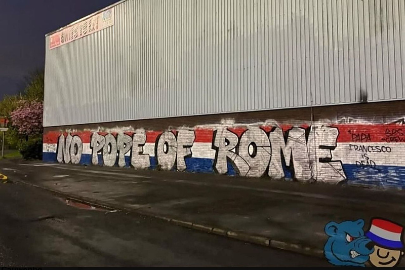 Gnusna provokacija navijača Rangersa (Foto: Twitter)