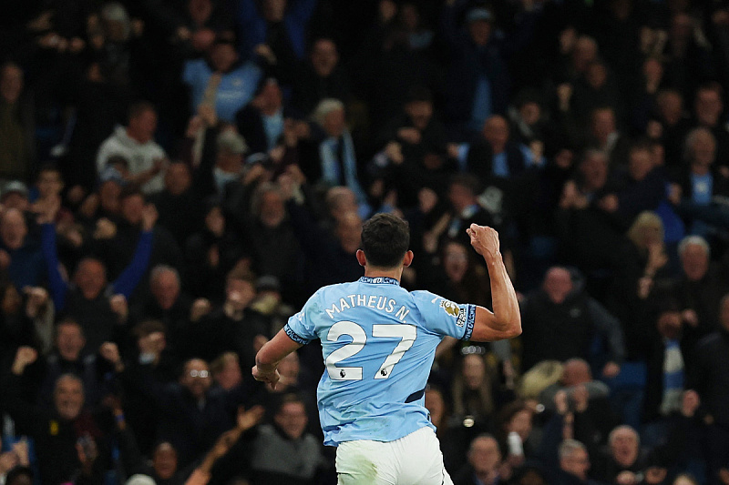 Nunes proslavlja gol protiv Aston Ville (Foto: Reuters)