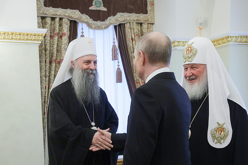 Patrijarh Porfirije bio kod Putina: Razgovarali o "obojenoj revoluciji", ali i o Republici Srpskoj