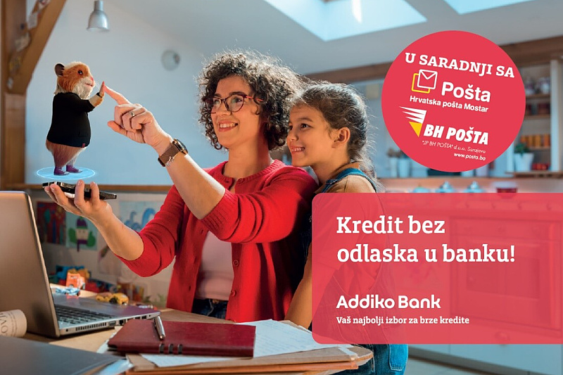 Addiko Bank u saradnji s poštama