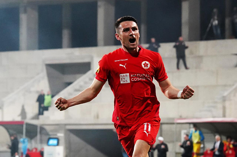 Mihael Mlinarić je postigao 18. gol u prvenstvu (Foto: FK Velež)