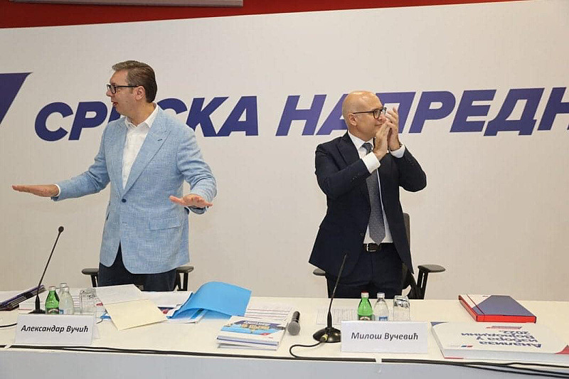 Aleksandar Vučić i Miloš Vučević