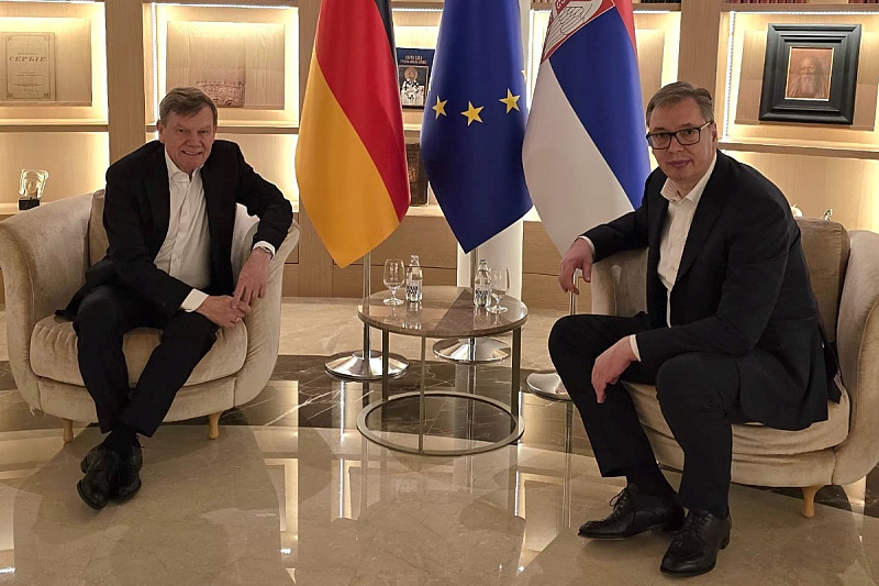 Johann Wadephul i Aleksandar Vučić