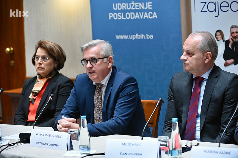 Rukovodstvo Udruženja poslodavaca (Foto: T. S./Klix.ba)