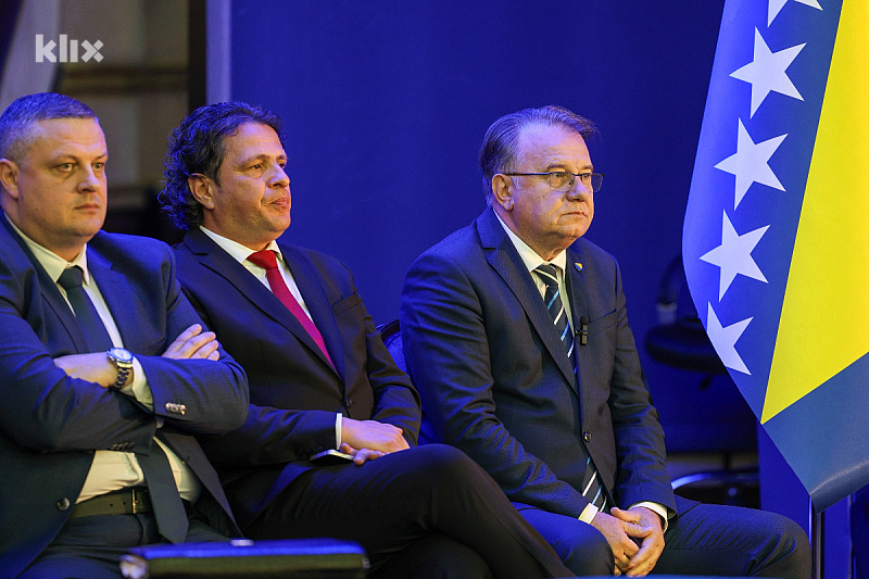 Vojin Mijatović, Toni Kraljević i Nermin Nikšić (Foto: I. L./Klix.ba)
