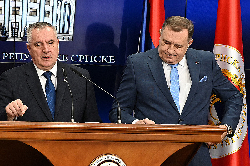 Radovan Višković i Milorad Dodik (Foto: E. M./Klix.ba)